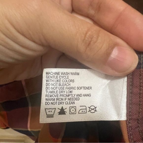 Orvis No-Work Work Shirt Mens XXL Cotton Multicolor Plaid Long Sleeve Button Up - Picture 9 of 12